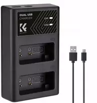 Kf Concept Dvigubas USB įkroviklis, skirtas LP-E17, LPE17, Canon Eos RP M3, M5, M6 77d 800d 8000d / 5AC2628.0008