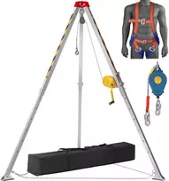 Trikojis uždaroms erdvėms, 30 m lynas, 180 kg, gelbėjimo trikojis, kritimo apsaugos sistema, darbui aukštyje