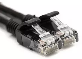 Power Plant Llc Tinklo Kabelis - Cat5E UTP Pataisymo Laidas 25m Kietas Varis Juodas