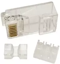 Extra Digital Tinklo Kabelio Jungtis - RJ45 Modulinis Kištukas UTP CAT6A 8 Pin 100 vnt.