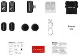 „Hollyland LARK A1 Mini Duo“ su USB-C imtuvu