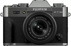 Fujifilm X-T30 III + 13-33mm, charcoal sidabrinis
