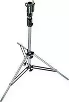 Stovas - Manfrotto Statyvas 008 Chromuotas Plienas Reguliuojamo Aukščio