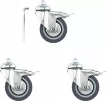 Dalys - Manfrotto 75mm M10 stovų ratukai su stabdžiu