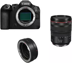 Canon EOS R6 Mark III + RF 24-105mm f/4L IS USM + Mount Adapteris EF-EOS R