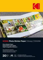 „Kodak“ nuotraukų lipdukų popierius, A6, blizgus, 20 lapų