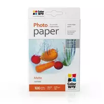 ColorWay PM2201004R | Matte Photo Paper | Baltas | 220 g/m² | 10 x 15 cm