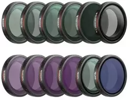 „Freewell“ filtrų rinkinys, skirtas „OSMO NANO“ – „Mega Kit“ – 12 vnt.