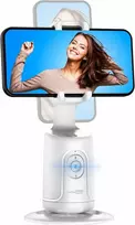 SelfieShow 360° automatinio veido sekimo telefono laikiklis su stabilizatoriumi, baltas
