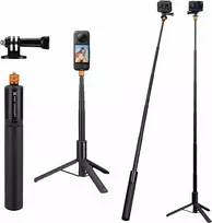 K&F CONCEPT MS21 trikojis, asmenukių lazda Insta360 ir veiksmo kameroms, 120 cm