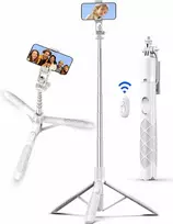 SelfieShow 179 cm aliuminis telefono ir fotoaparato trikojis su nuotolinio valdymo pulteliu