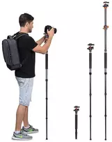 Stovas - K&F Concept T254A4 190cm 4kg Apkrovos Monopodo Funkcija