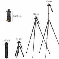 Stovas - K&F Concept K234A 175cm 4kg apkrova aliuminis