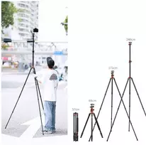 Stovas - K&F Concept T254A8 240cm 10kg Apkrova Monopodas Juodas