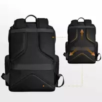 Krepšys fotoaparatui - K&F Concept Shadow Beta, 15.6" nešiojamojo kompiuterio dėklas, lietaus apsauga, juoda