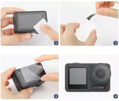 Kameros priedas - Sunnylife OA4-BHM667 Grūdinto stiklo apsaugos rinkinys DJI Osmo Action 4