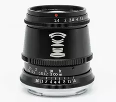 Objektyvas - TTArtisan 17mm F1.4 APS-C M43 Juodas