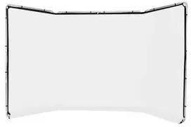 Fotografijos fonas - Lastolite Tło Panoramic 4m Frame Baltas