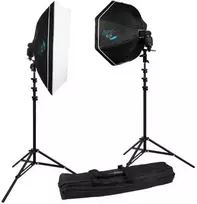 Apšvietimo įranga - Westcott Rapid Box Portable Portrait Speedlite Kit, 2 difuzoriai, softbox, octabox