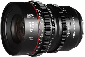 Objektyvas - Meike MK 75mm T2.1 S35 Canon EF Mount, 0.8 MOD, Juodas