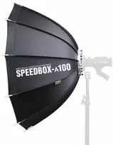 Apšvietimo įranga - SMDV Speedbox A100 12-Pusėje Softbox Dvigubas Difuzorius Juodas