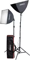 Apšvietimo Įranga - Caruba All in 1 Light Set (Softbox, 60W LED, 5400K)