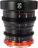Objektyvas - Meike MK 50mm T2.2 Canon RF Full Metal, 270° fokusavimo sukimosi kampas