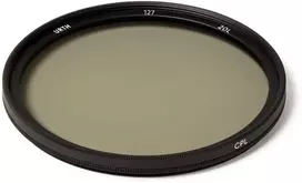 Kameros objektyvo filtras - Urth 127mm apvalus poliarizuojantis CPL filtras Vokietijos SCHOTT stiklas