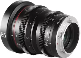 Objektyvas - Meike MK 85mm T2.2 Sony E Mount, rankinis fokusavimas, T2.2, juodas