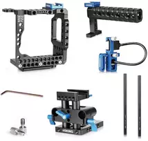 Kameros priedai - Meike VK A7IIB Video Cage (Opruiming, for Sony A7 II/R II/S II, includes handle, rods, baseplate)