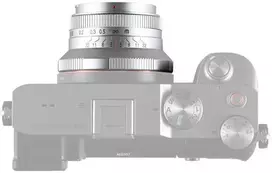 Objektyvas - Laowa 15mm f/5 Cookie FF Auto Aperture Sidabrinis
