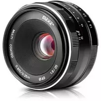 Objektyvas - Meike MK 25mm F1.8 rankinis fokusavimo objektyvas metalinis korpusas juodas