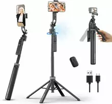 Ulanzi TT23 165 cm išmanusis trikojis su 360° veido sekimu ir Bluetooth nuotolinio valdymo pultu