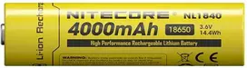 Baterija - Nitecore NL1840 4000mAh 3.6V Įkraunama 18650
