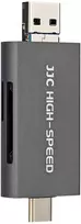 Atminties kortelių skaitytuvas - JJC CR UTC4AC Dual Slot USB 3.1 312MB/s Pilka