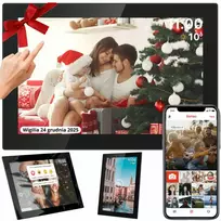 Nuotraukų rėmelis 10.1" WiFi FRAMEO skaitmeninis rėmelis juodas