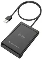 Carruzzo Conceptronic BIAN11B išmanusis kortelių skaitytuvas Vidaus USB USB 2.0 Juoda