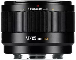 Nikkor Kameros Objektyvas - 7Artisans AF 25mm F1.8 Fujifilm X-Mount Metal Konstrukcija Juodas