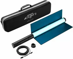Acme United Corporation Apšvietimo Įranga - WESTCOTT Tuba LED Ice Light 3 RGBWW Rinkinys, Nešiojamas LED Šviesos Šaltinis su Barndoorais, Juodas
