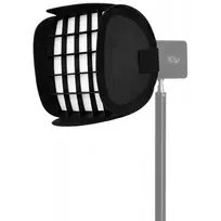 Apšvietimo Modifikatorius - Newell 25 cm Mini Bowens Kvadratinis Softboxas Tara 40 RGB LED Šviesai - Su Tinkleliu, Juodas