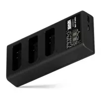 Akumuliatorių Įkroviklis - Newell CD-USB-C Trijų Kanalų Įkroviklis Nikon EN-EL14 Akumuliatoriams Juodas