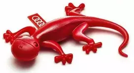 VAG "Audi Raudona Gecko" oro gaiviklis su gėlių kvapo dozatoriumi originalus 000087009B
