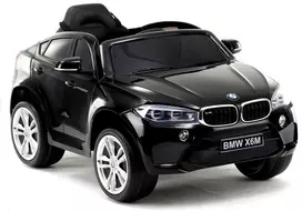 BMW X6 akumuliatorinis automobilis – juodai dažytas