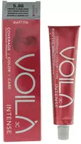 Intercosmo Voila 3C Intense Permanent Hair Dye 5.86 šviesiai rudas Toffee Raudona, 60 ml
