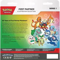 Kolekcionuojamų Kortų Žaidimas - Pokémon First Partner Iliustracijų Kolekcijos Dėžutė, 3 Promo Kortos, 2 Booster Pakuotės, Daugiaspalvė