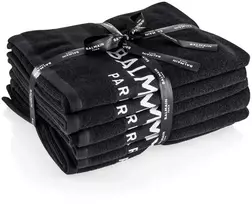 Set, Balmain, Juodas Bleach Proof Salon, Salon Textile Rankšluostis, 6 pcs
