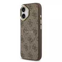GUESS PU Leather 4G phone case with MagSafe support for iPhone 17 in brown