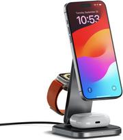 Satechi 3-in-1 Folding Qi2 Charging Stand, Gray (ST-Q31FM-EA)