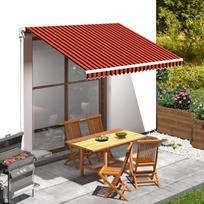 Markizės pakaitinis audinys Oranžinė ir ruda 350 x 250 cm