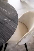 Valgomojo komplektas stalas Estelle su 4 kėdėmis Velvet